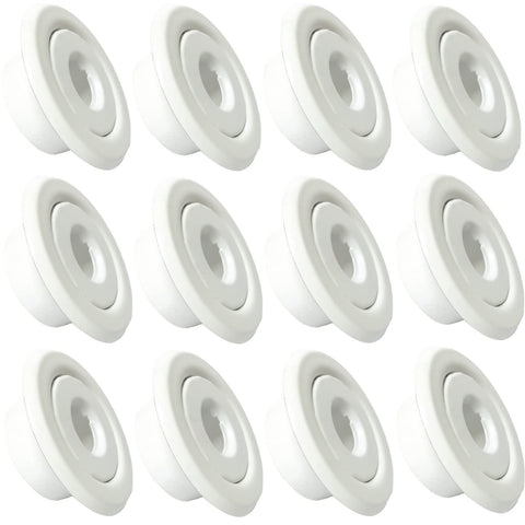 Happy Tree 12-pack escutcheon plate front view enhances ceiling aesthetics.
