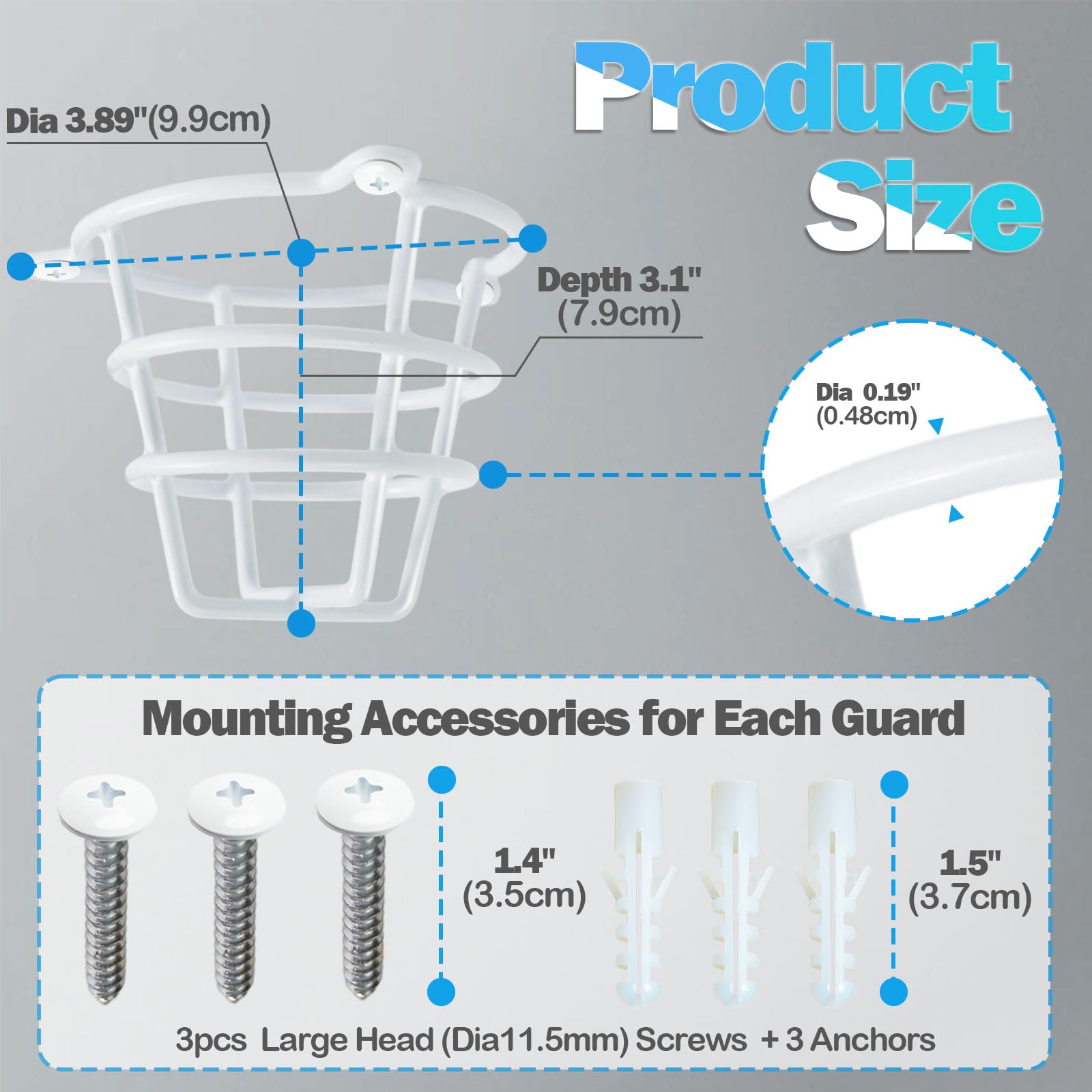 Happy Tree guard installation process with three eyelets for quick setup