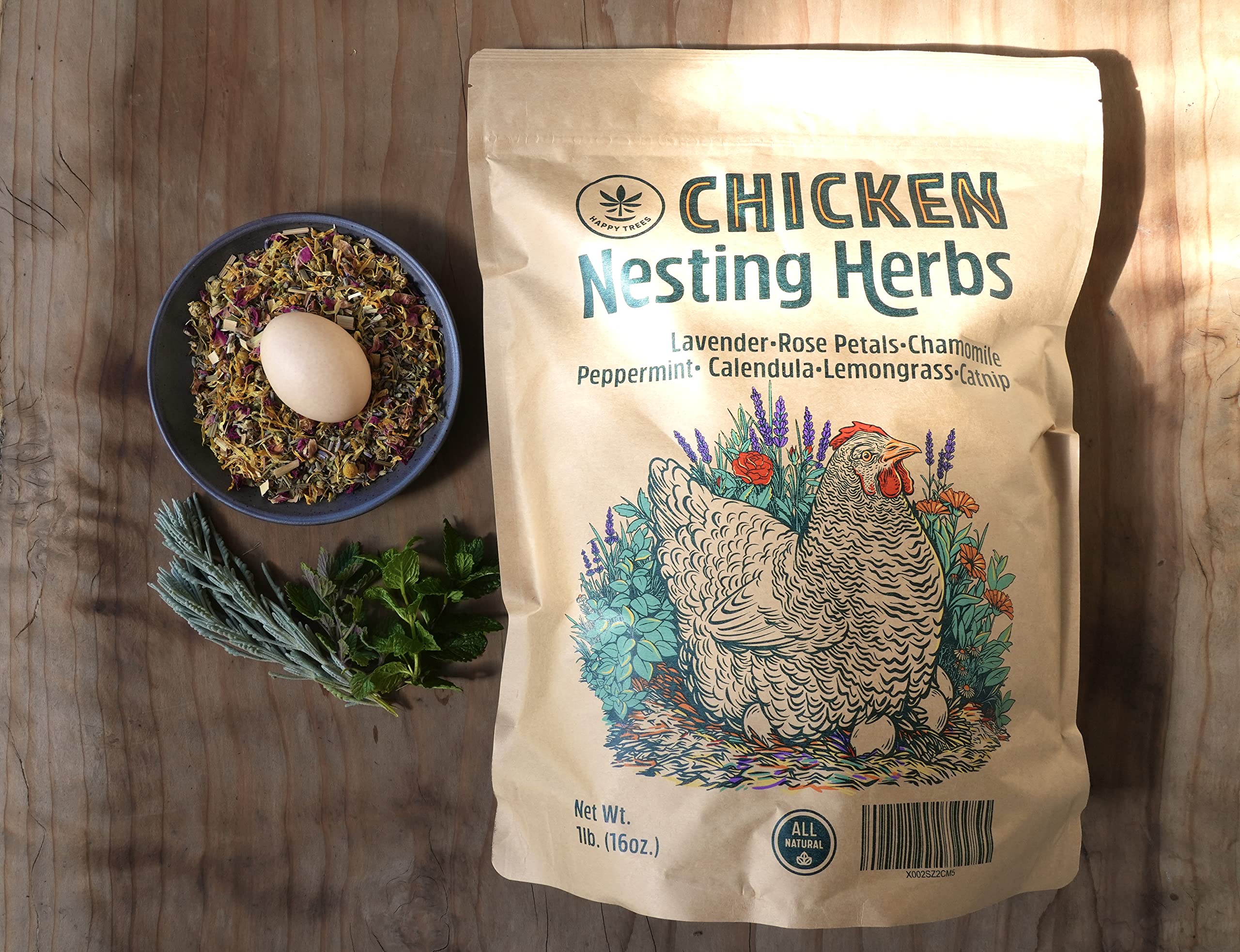 7-herb nesting blend in resealable pouch for easy storage