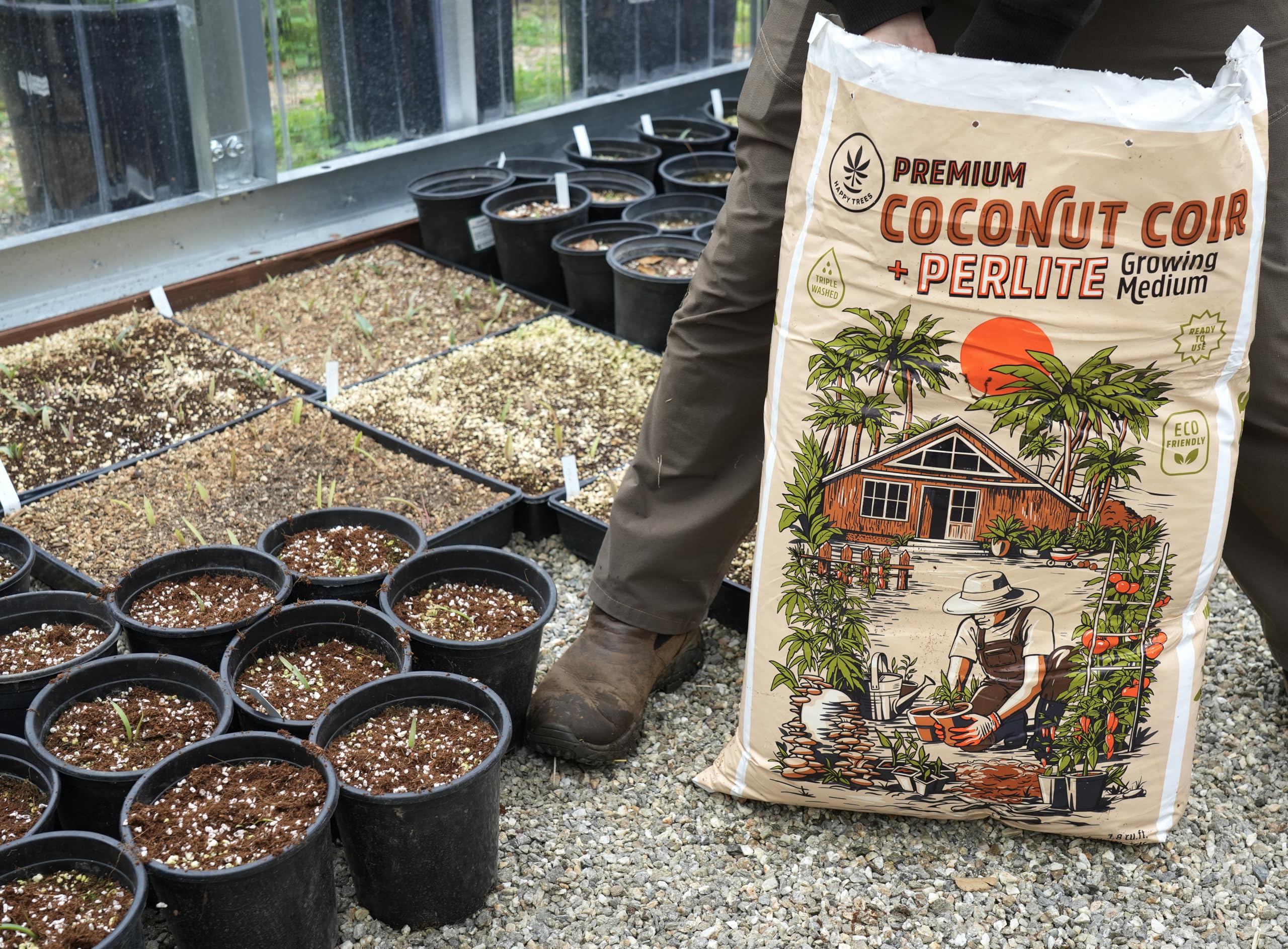 Happy Trees Coco Coir-Perlite 70/30 ready-to-use mix for quick planting