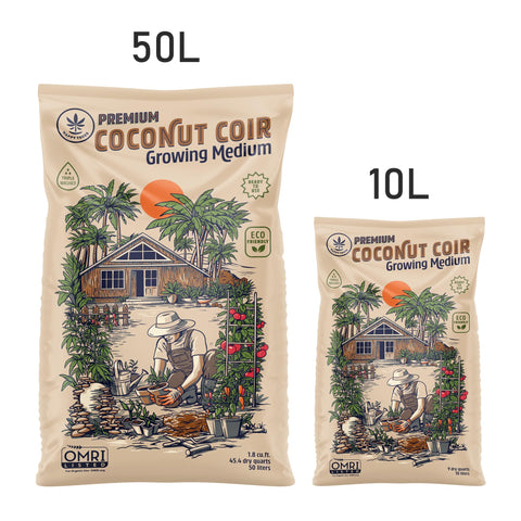 Happy Trees Seed-Starting and Potting Mix Coir boosts early growth and successful transplanting.