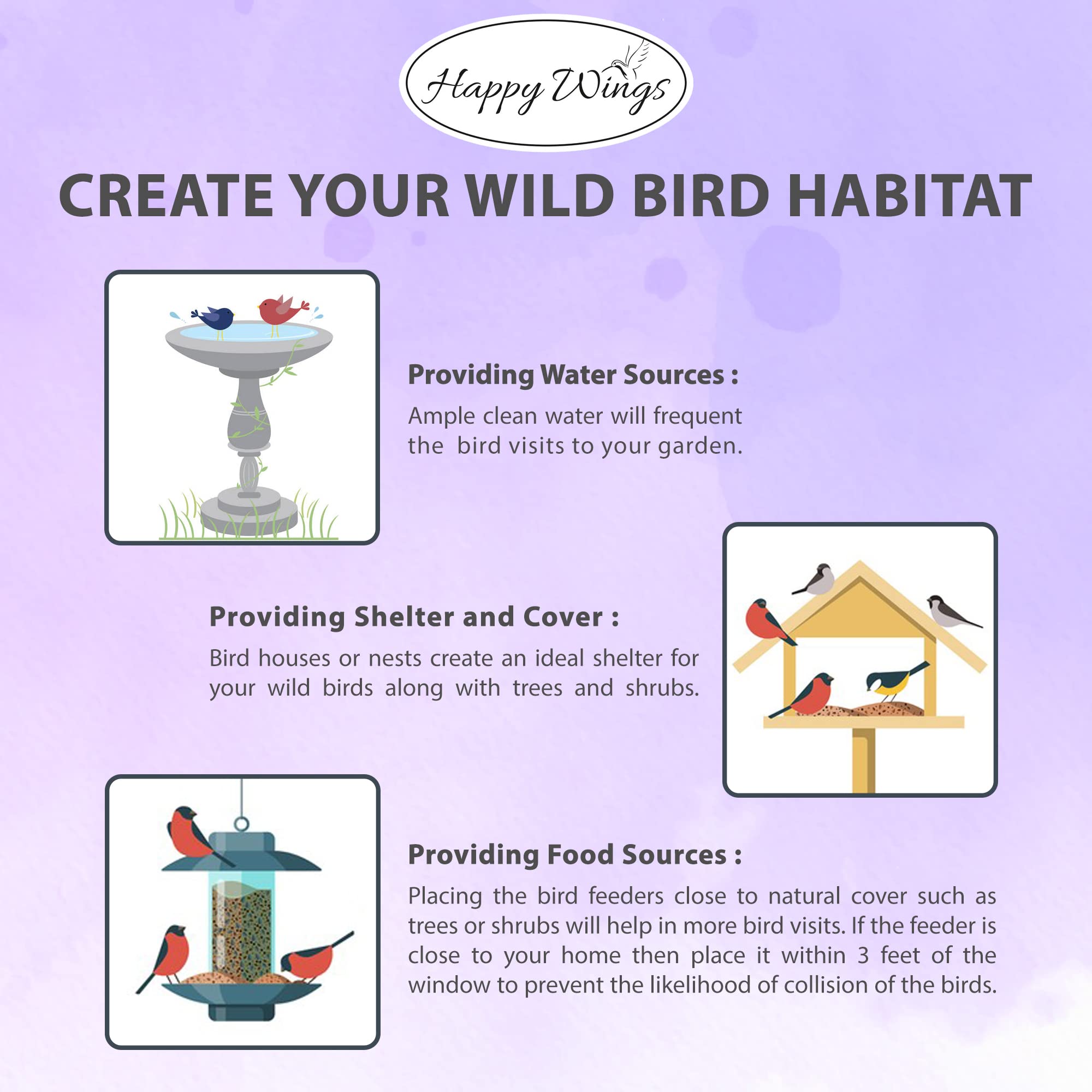 Happy Wings Finch Blend two-pack packaging ready for backyard feeding