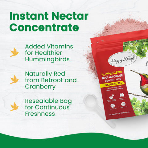 Happy Wings hummingbird powder scoop for simple measurement and precise nectar mixing
