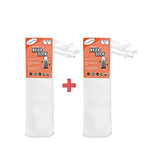 Happy Wings Nyjer Sock Feeder easy-fill design for quick refills.