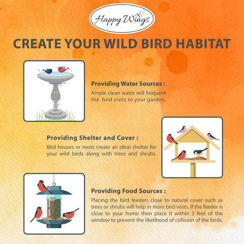 Happy Wings seed storage and packaging for organized feeding