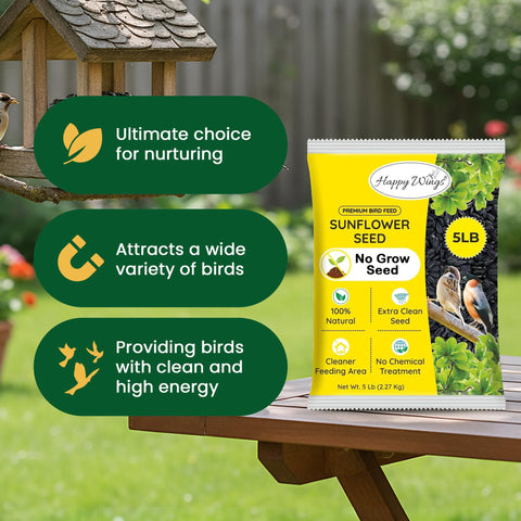 Happy Wings USDA BRC-GS labeled seeds reassure safety and quality.