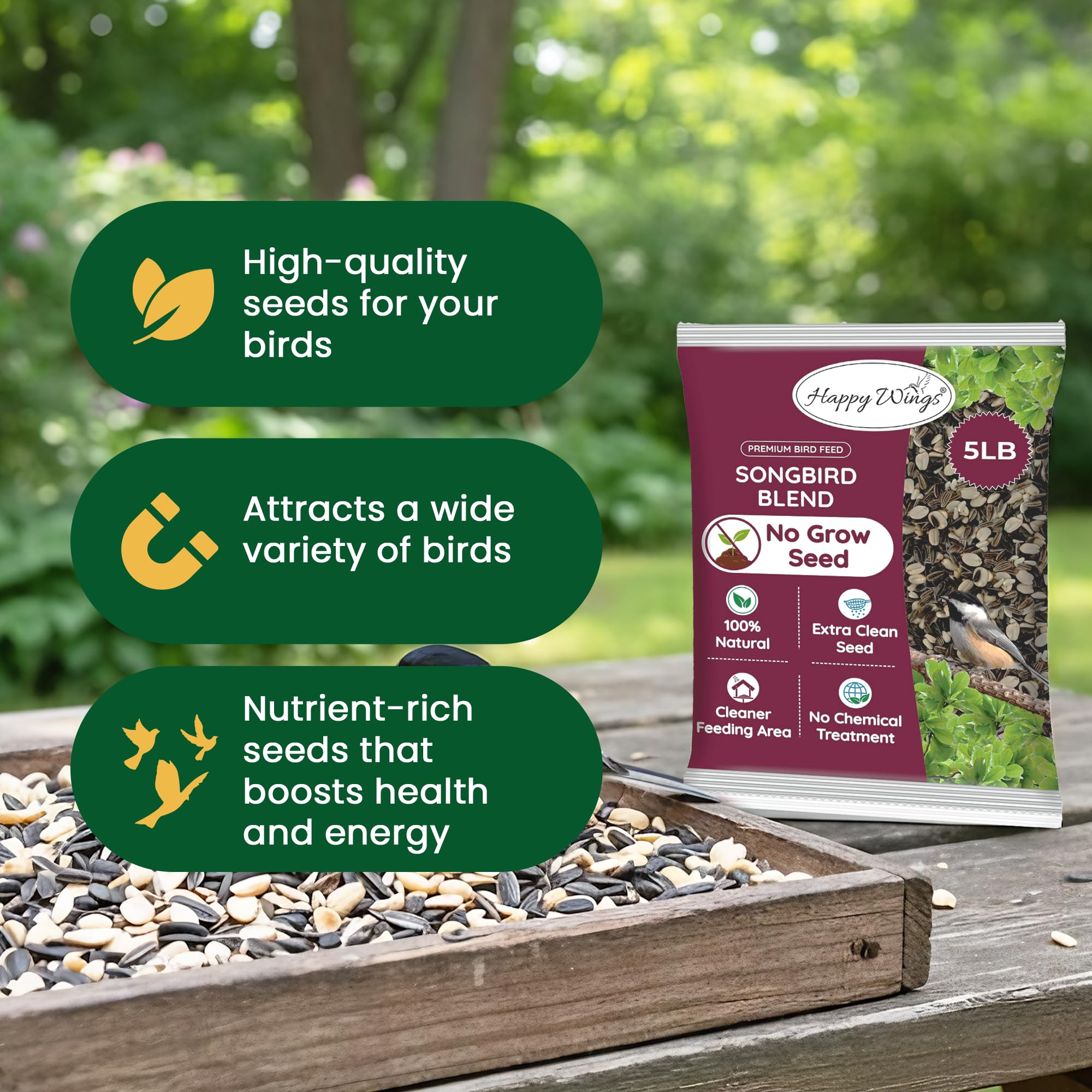 Happy Wings vacuum-sealed pack preserves freshness and aroma for longer.