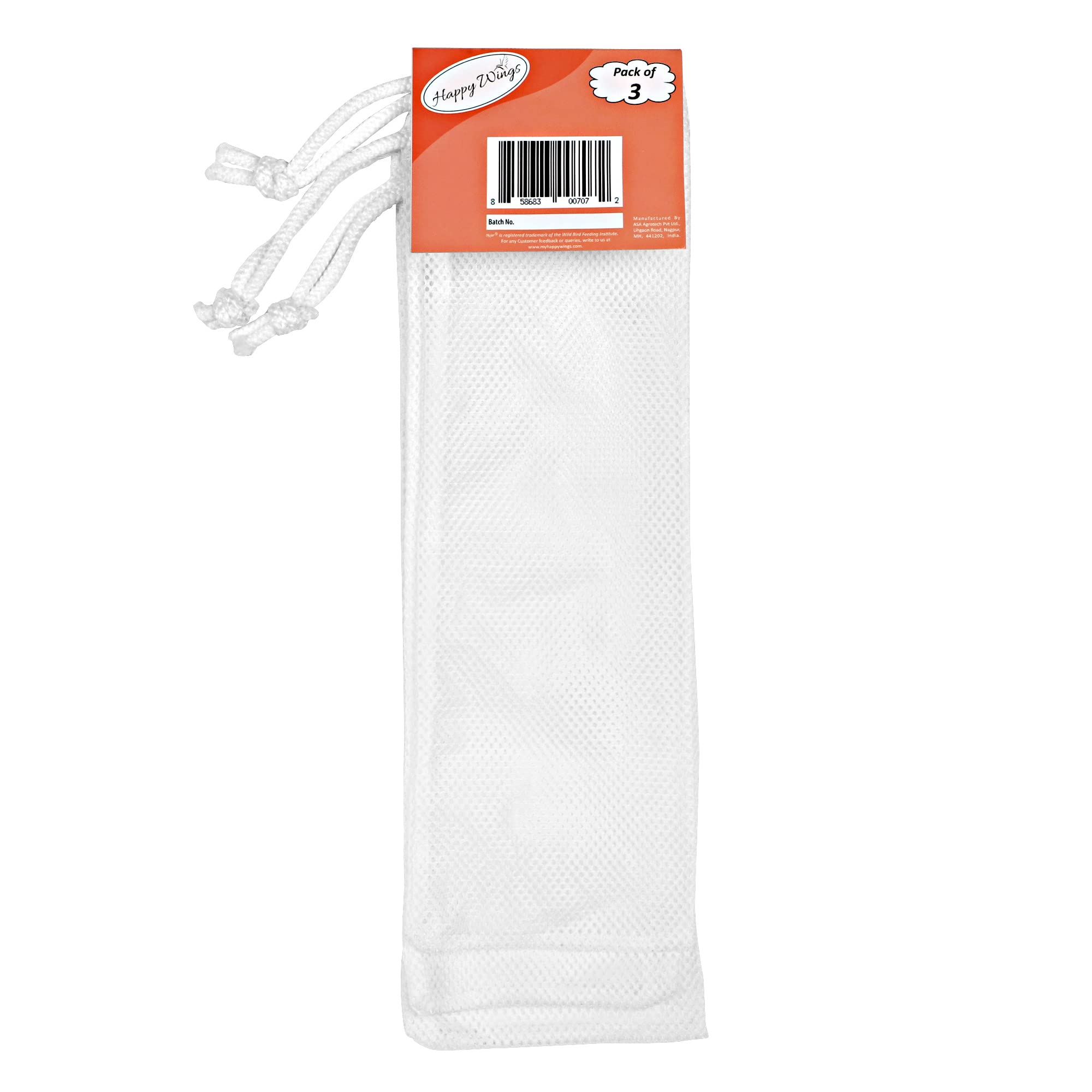 Happy Wings year-round sock feeder attracts finches and wild birds.