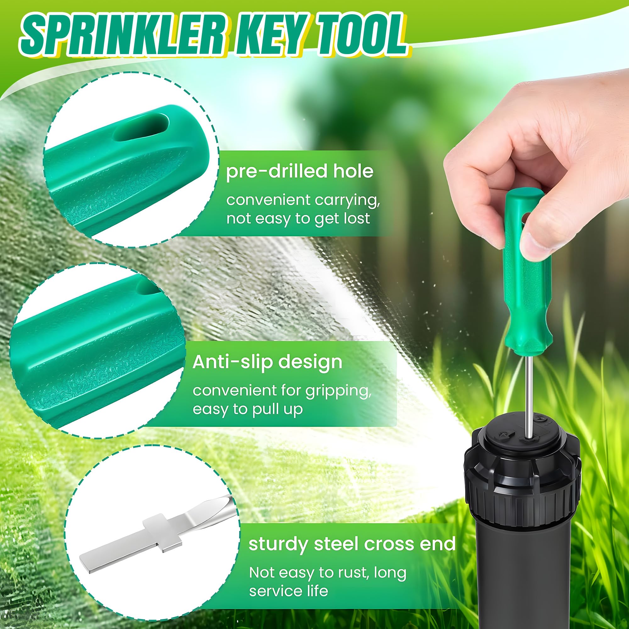 HappyAlley garden irrigation extension fits lawns, flower beds, and vegetables