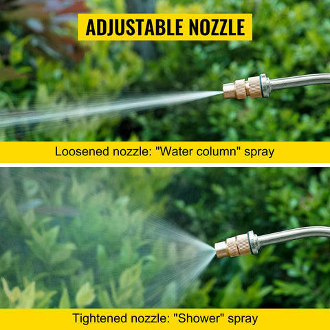 Happybuy adjustable brass nozzle for direct spray to fine mist