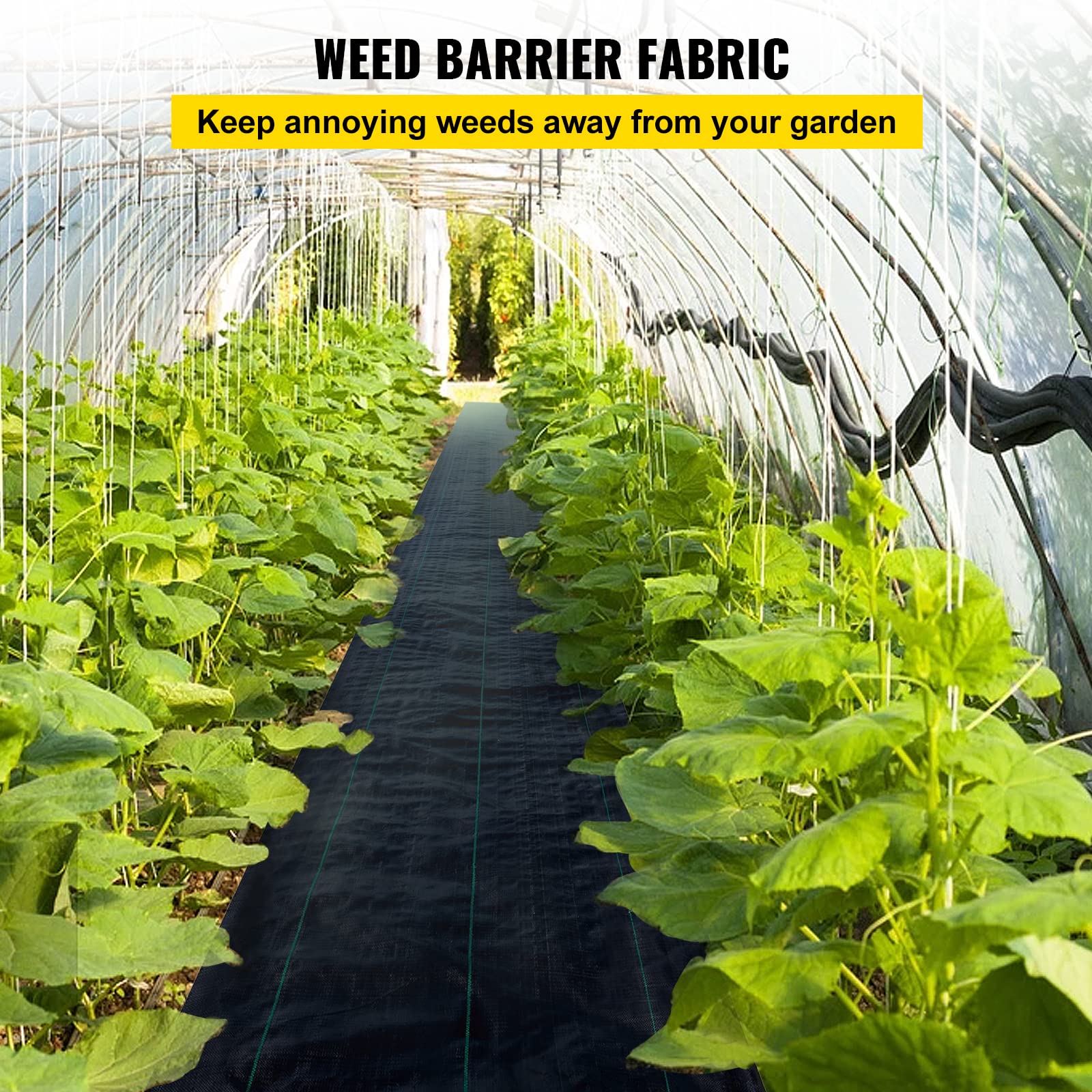 Happybuy durable PP weed barrier fabric showing strong weave and resilience