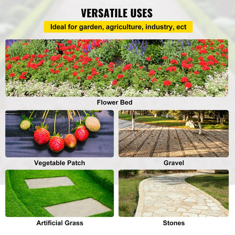 Happybuy garden bed application weed barrier suited for flower beds