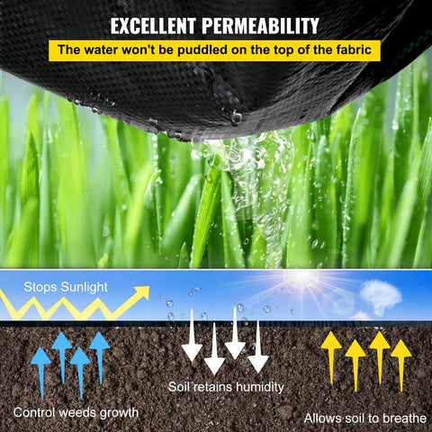 Happybuy garden cloth is easy to cut for custom beds and patios