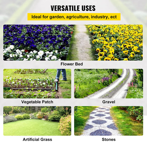 Happybuy garden cloth weed barrier with green stripes aids layout and weed control.