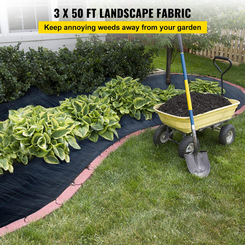 Happybuy geotextile fabric under gravel ensuring drainage and weed control.