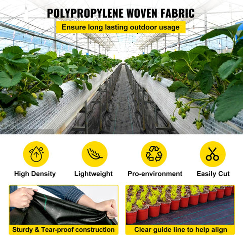 Happybuy high permeability weed barrier allows air and water through