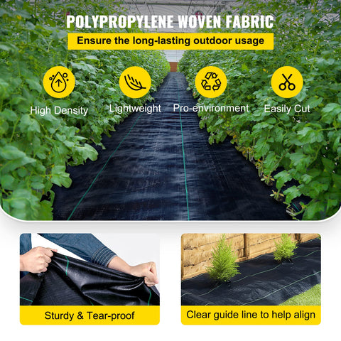 Happybuy permeable garden cloth allows air and water flow.