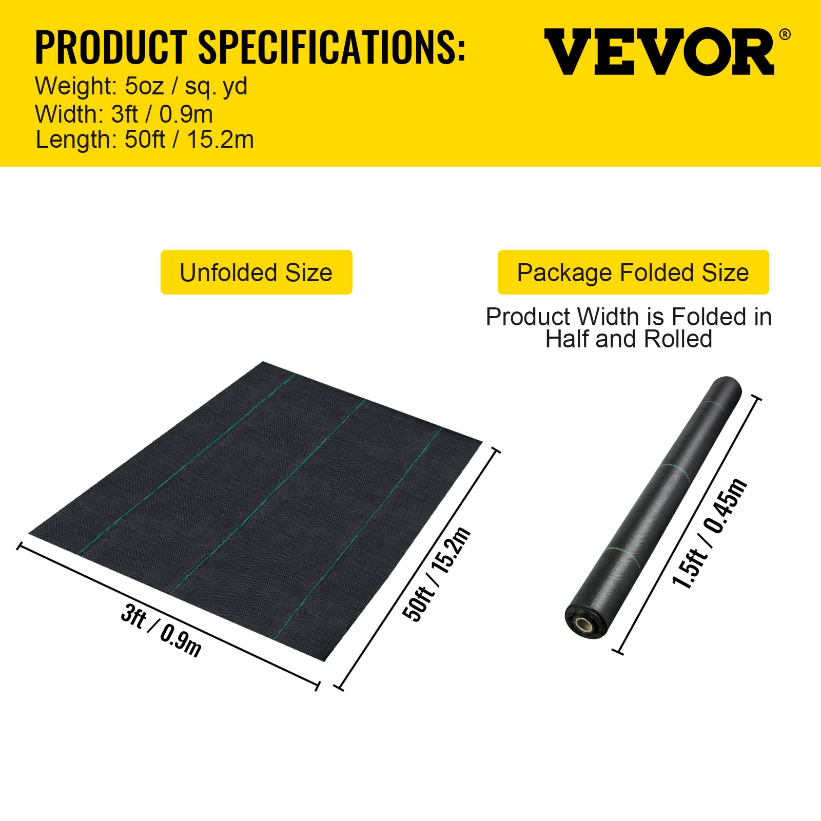 Happybuy woven polypropylene fabric stands up to weather and wear.