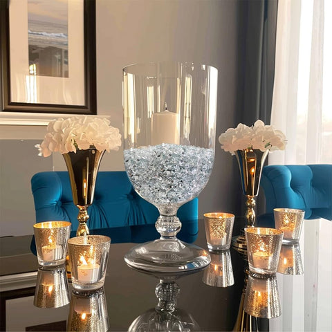 HappyFiller crushed glass for candle holder decor with subtle glow