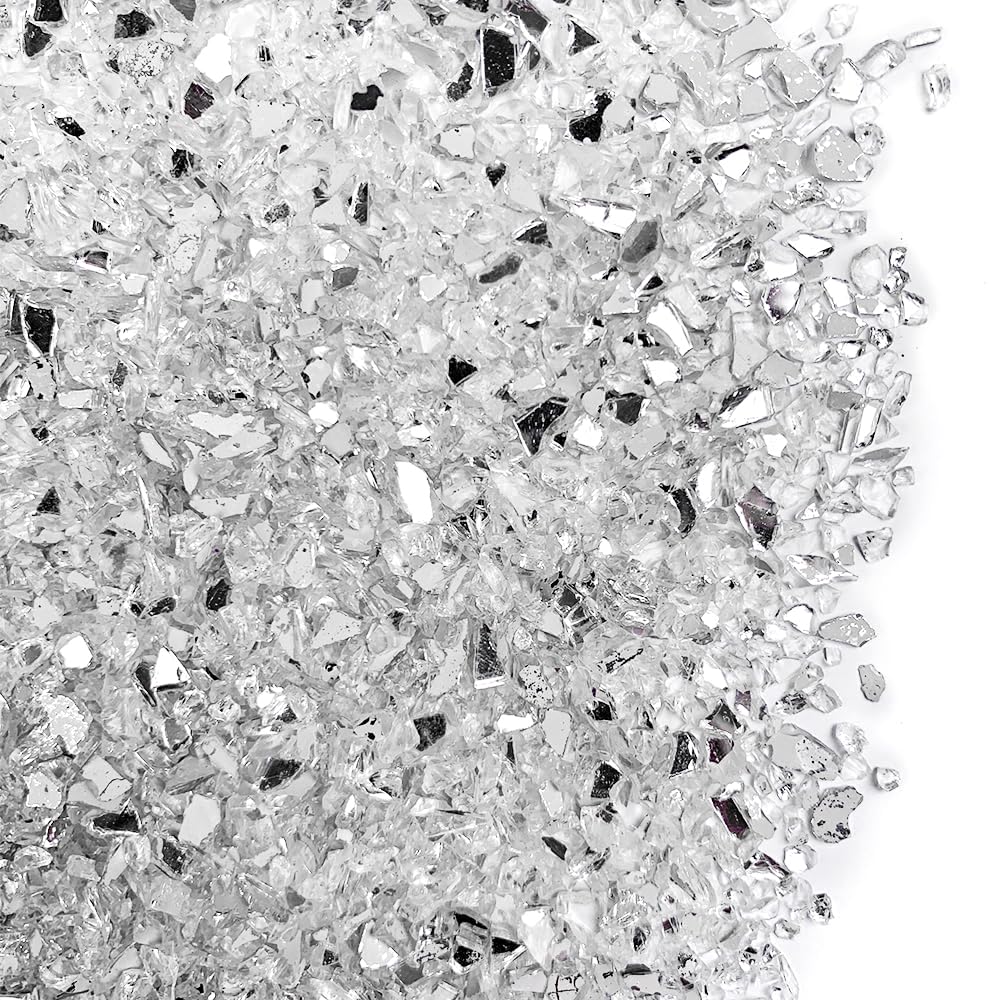 HappyFiller crushed glass with mirror surface for resin art and reflective sparkle