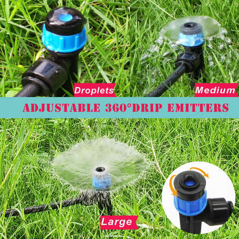 Happygo leak-proof detachable emitter ensures a tidy irrigation system.