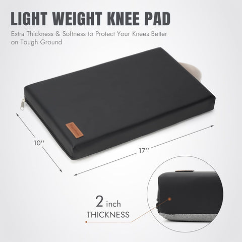 HappyPicnic kneeling pad with 17x10 surface for space to move.