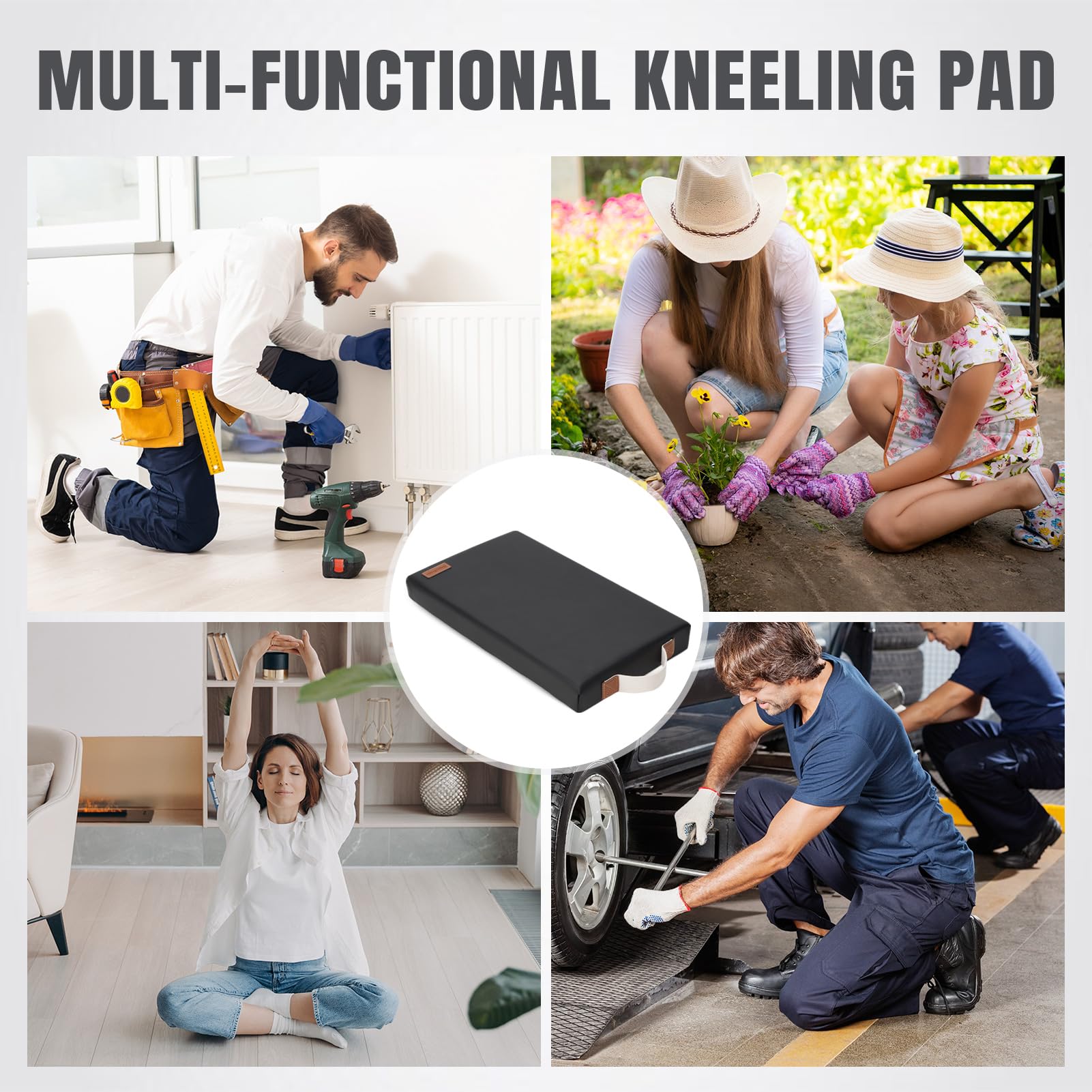 HappyPicnic 2-inch thick pad protects knees on stones.