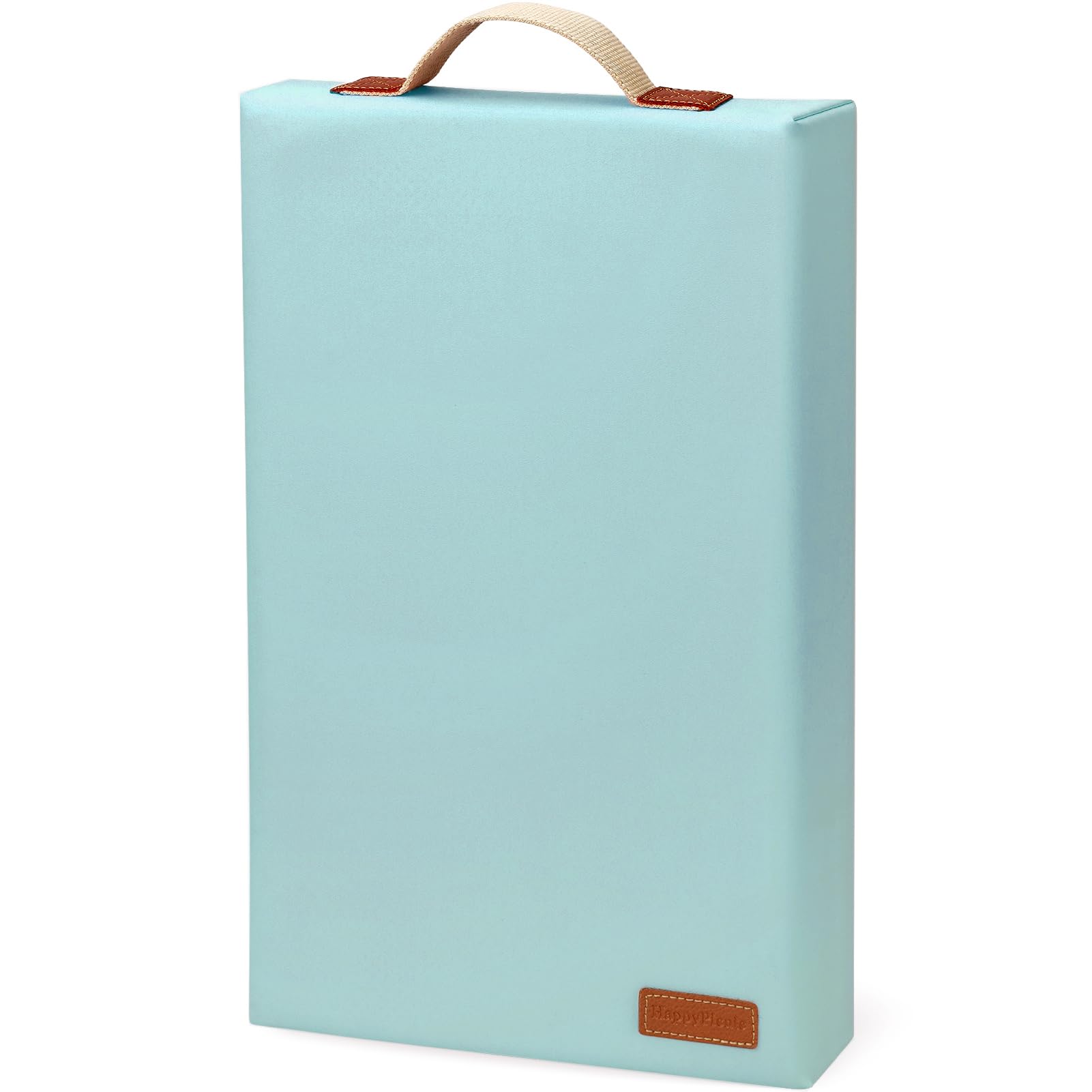 HappyPicnic kneeling pad front view in green, cushions knees for gardening