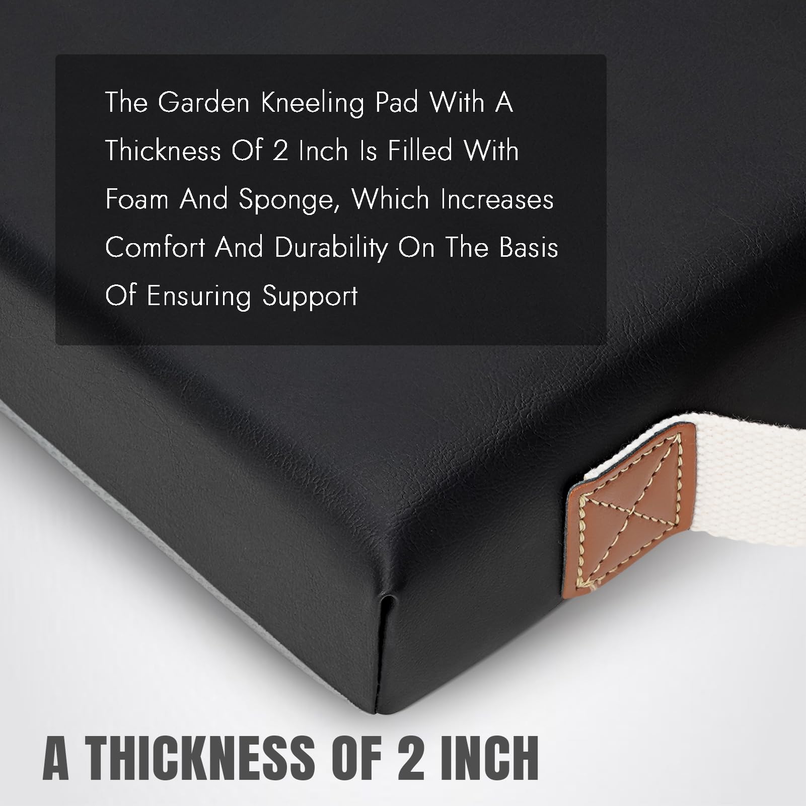 HappyPicnic kneeling pad with handle for easy outdoor portability.