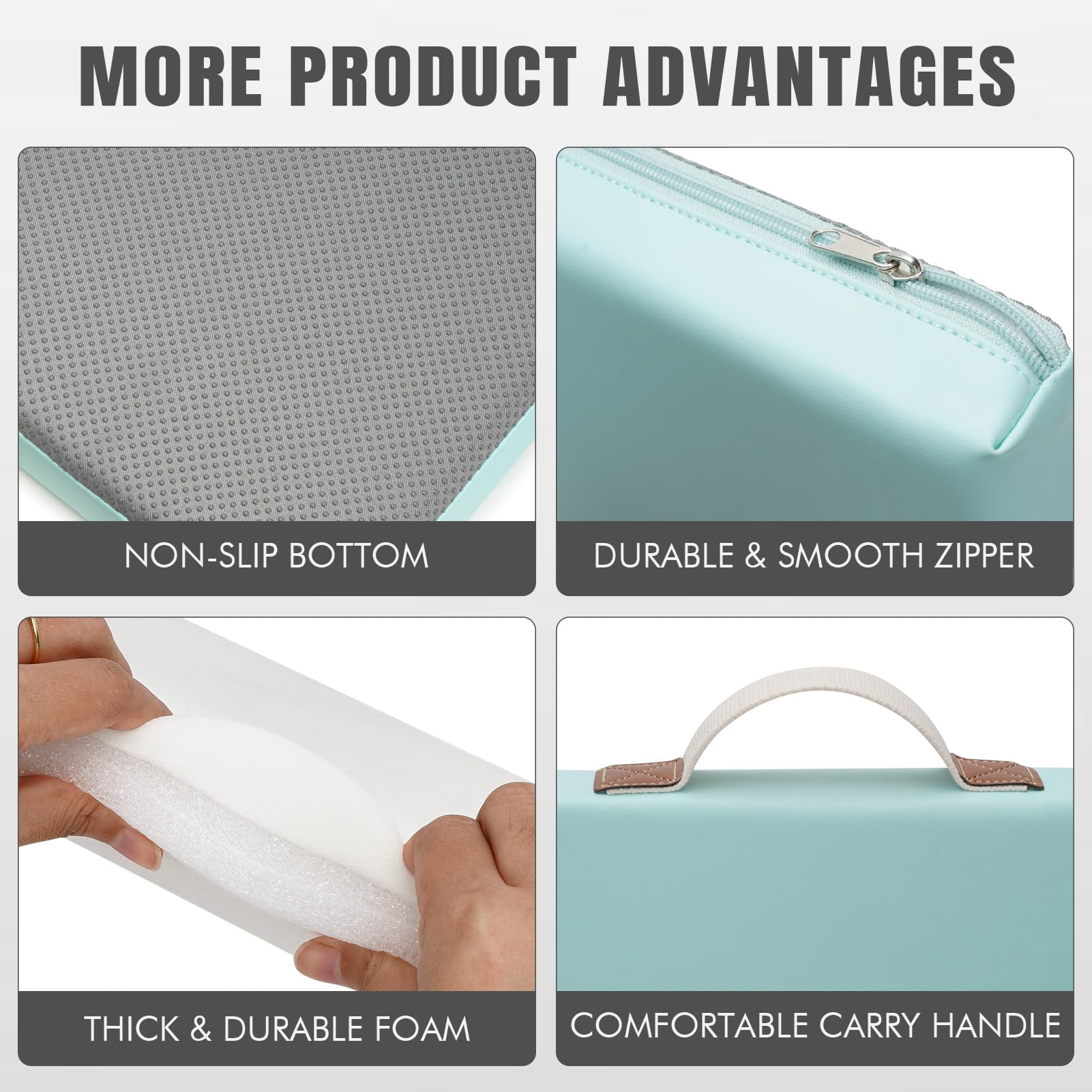 HappyPicnic kneeling pad with non-slip bottom for stable use