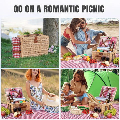 HappyPicnic salt and pepper shakers keep seasonings handy on picnics.