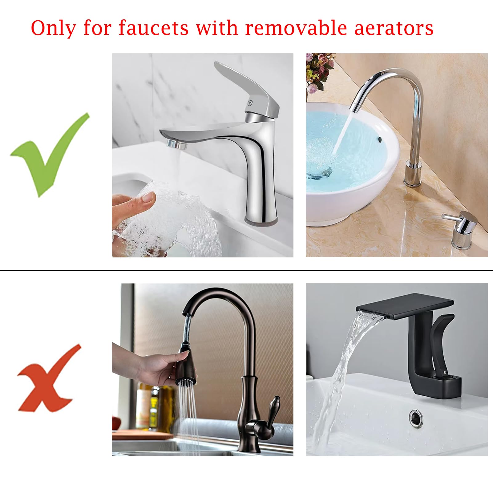 Happywins chrome finish adds durable, corrosion-resistant shine to your faucet area.