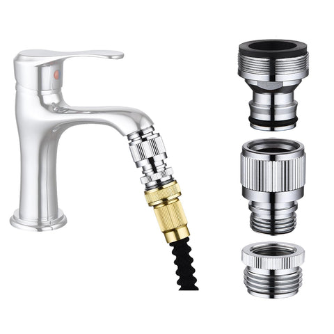 Happywins kitchen faucet quick connector overview for easy hose attachment.