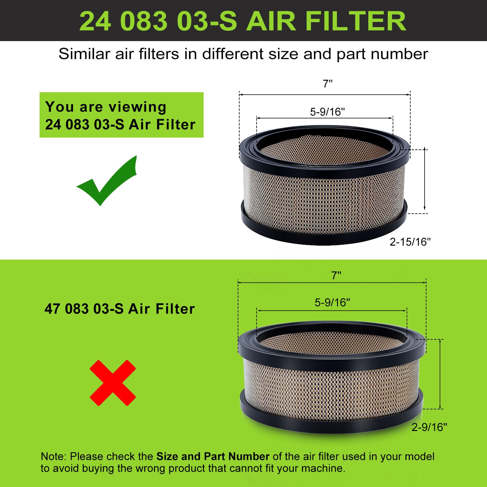 Harbot 24-083-03-S pre-filter Kohler fit enhances sealing and longevity
