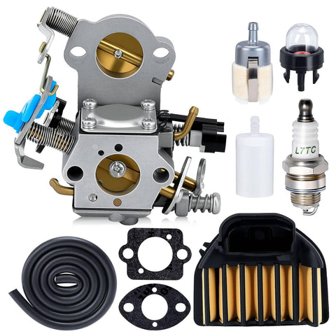 Harbot 455 Rancher carburetor for Husqvarna, precise fit enhances engine response.