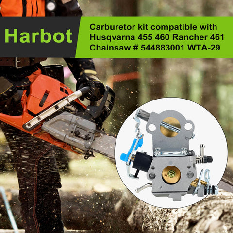 Harbot 455 Rancher fuel line delivers consistent fuel flow for smooth starts.