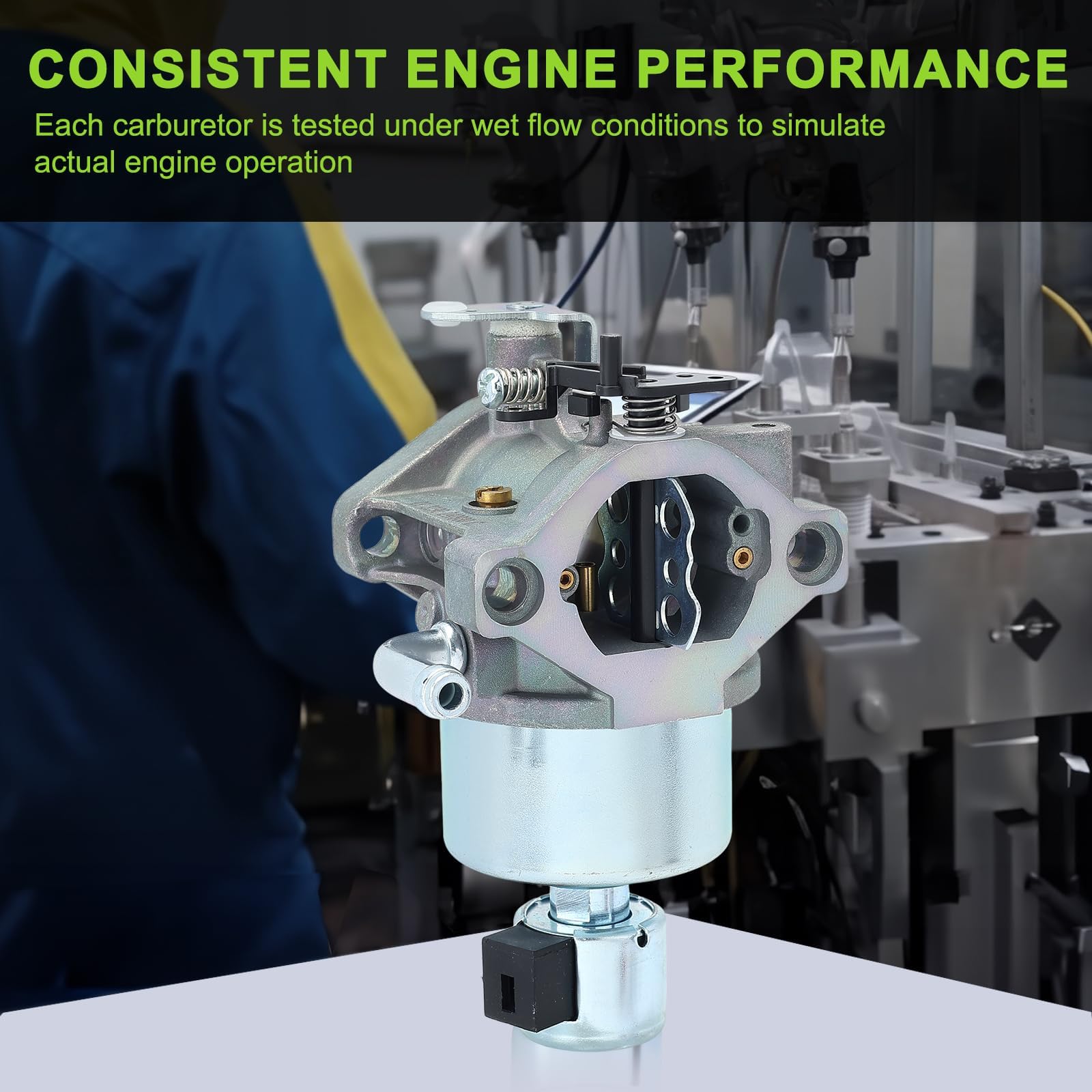 Harbot 594605 carburetor Ariens 17.5HP install view; suggests quick upgrade.