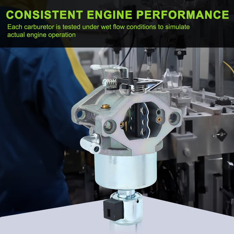 Harbot 594605 carburetor Ariens 17.5HP install view; suggests quick upgrade.