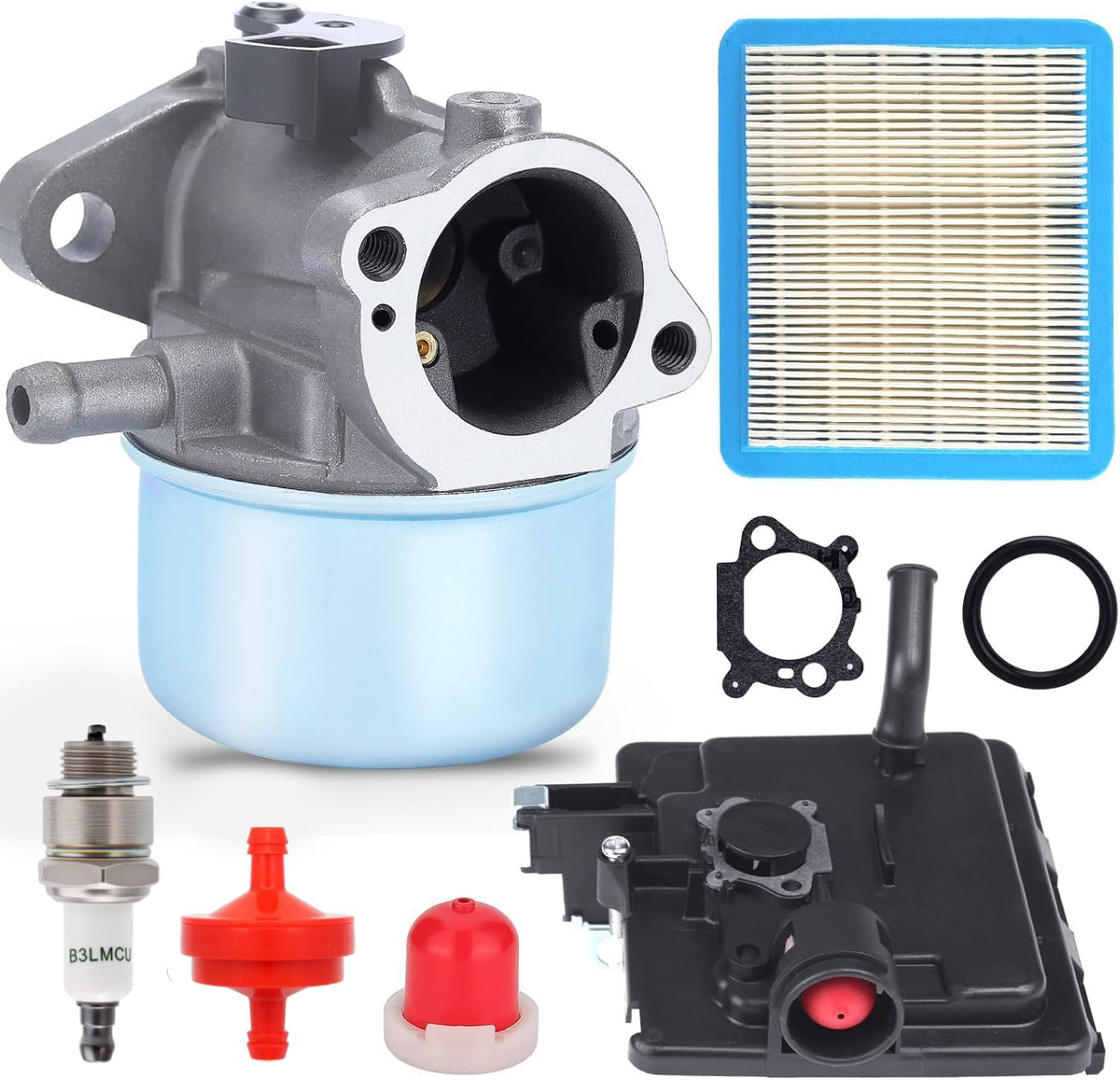 Harbot 799868 carburetor close-up for Briggs and Stratton engines shows replacement detail
