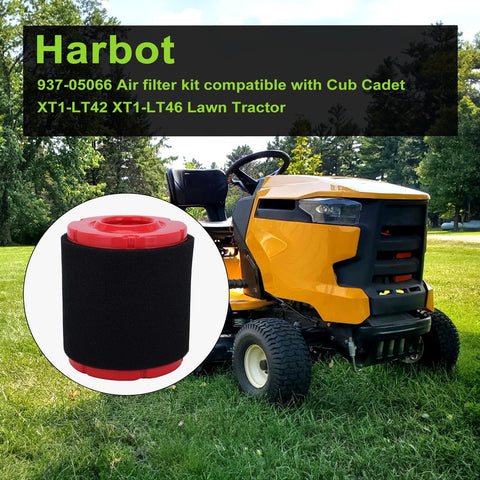 Harbot 937-05066 air filter for Cub Cadet XT1-LT42 keeps engine running smoothly.
