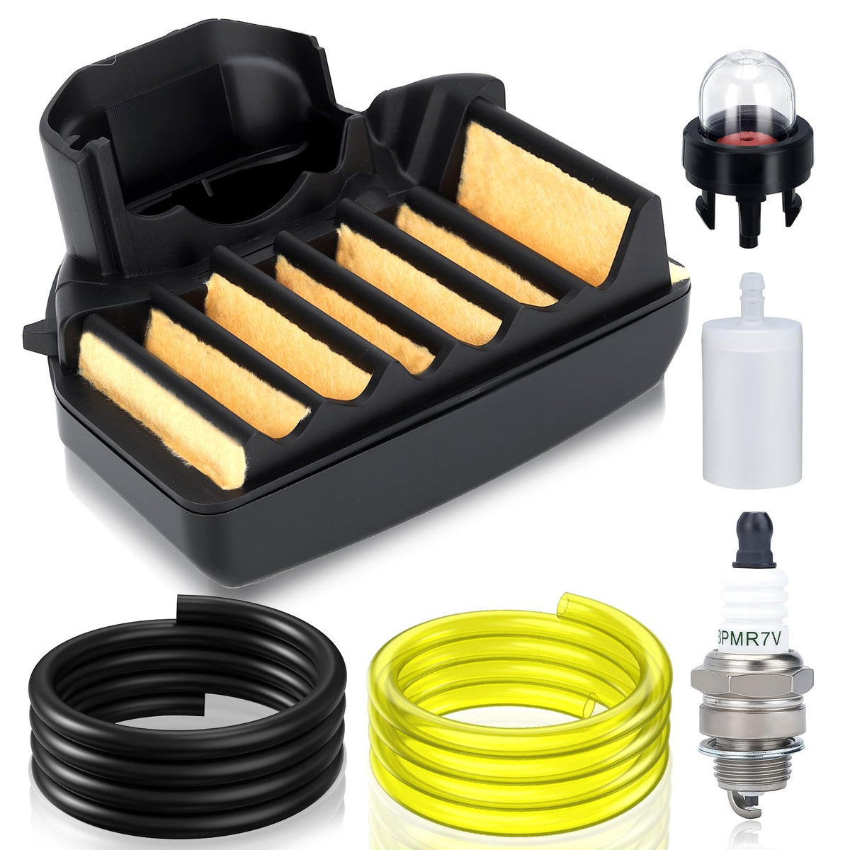 Harbot air filter for Husqvarna 455 Rancher keeps dust out for cleaner engine operation.