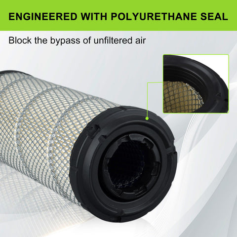 Harbot air filter dust filtration illustration highlighting high dust-holding capacity.