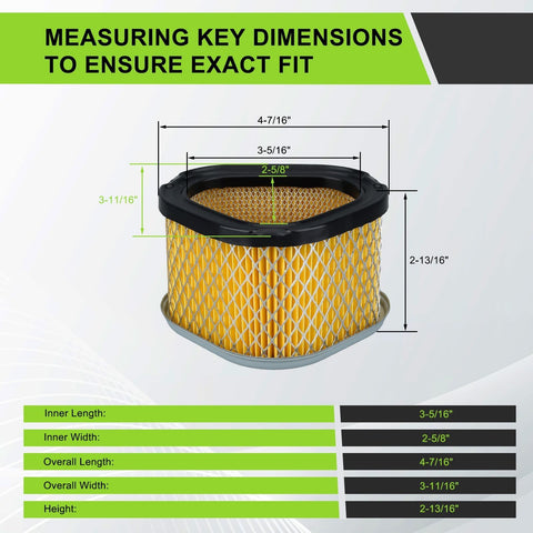 Harbot air filter packaging highlights easy replacement and ready-to-install design