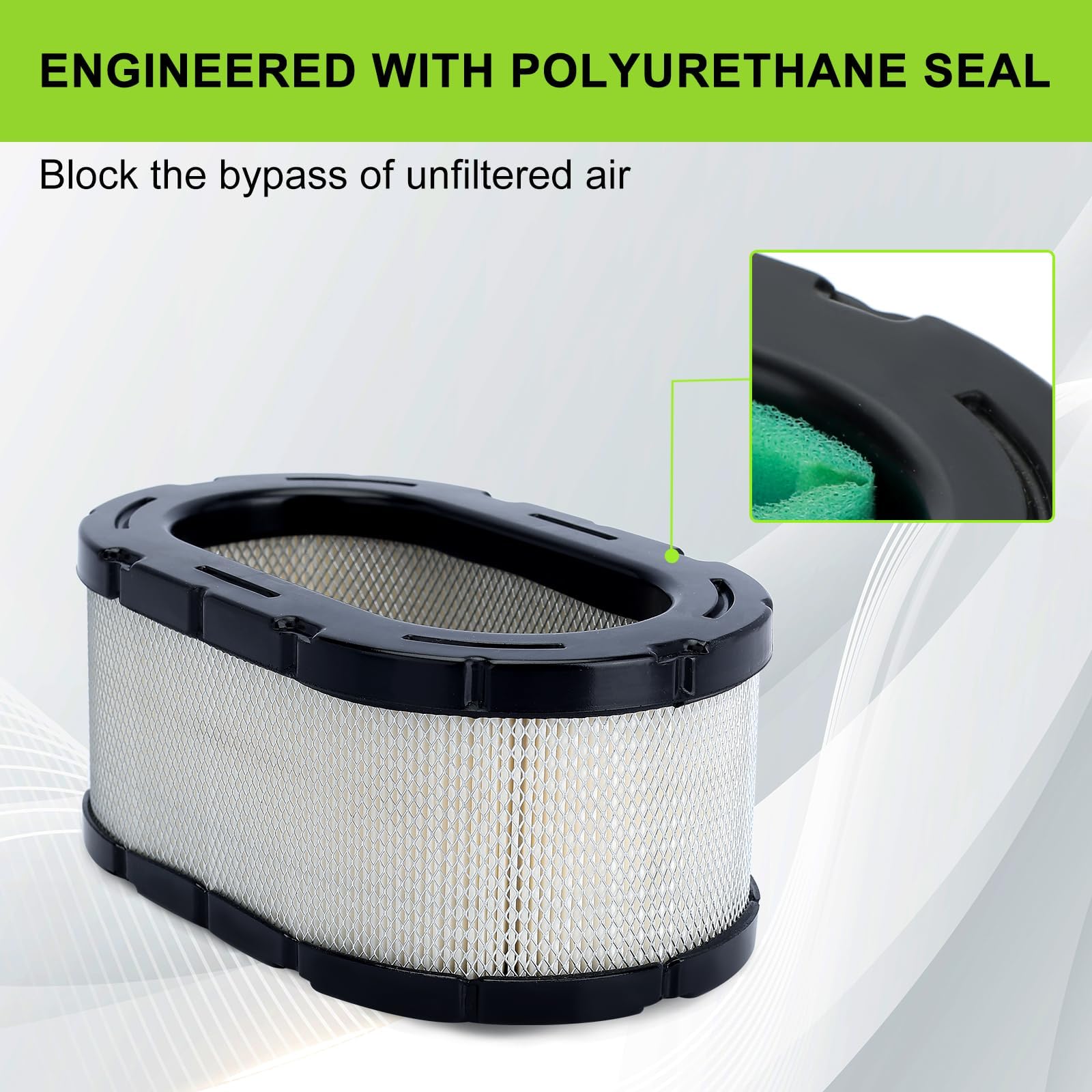 Includes two air filters and two pre-filters for ready replacement.