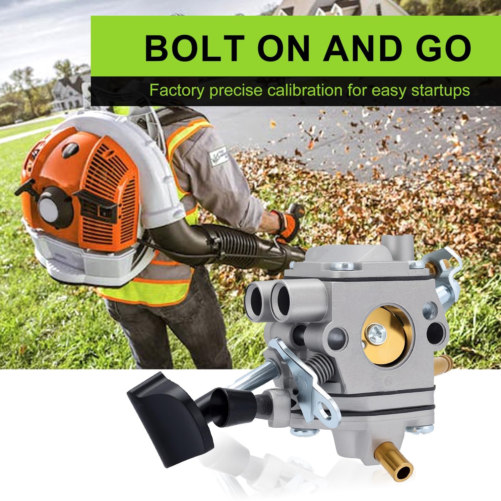 Harbot BR600 spark plug included to support reliable starts.