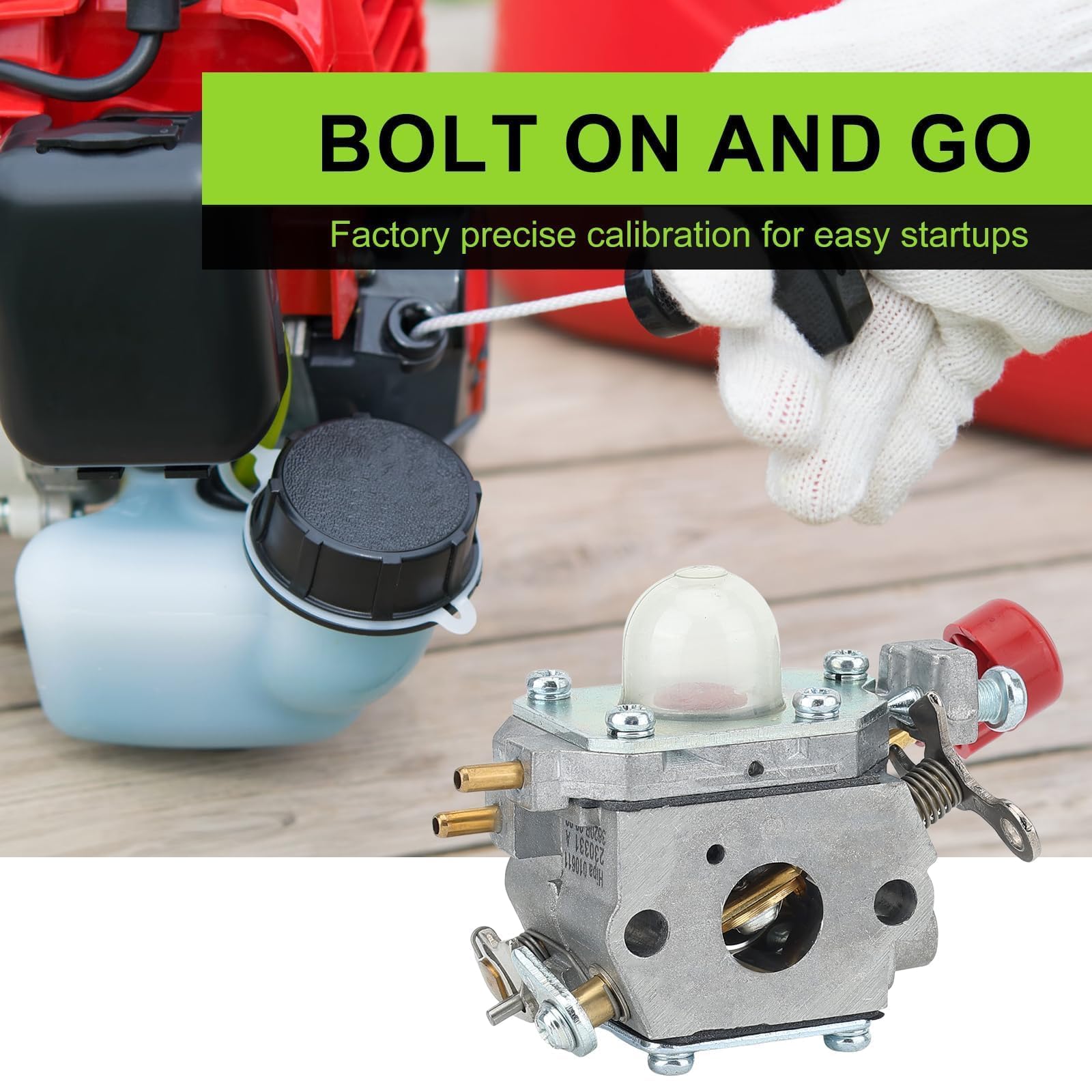 Harbot carburetor adjustment tool included for precise tuning