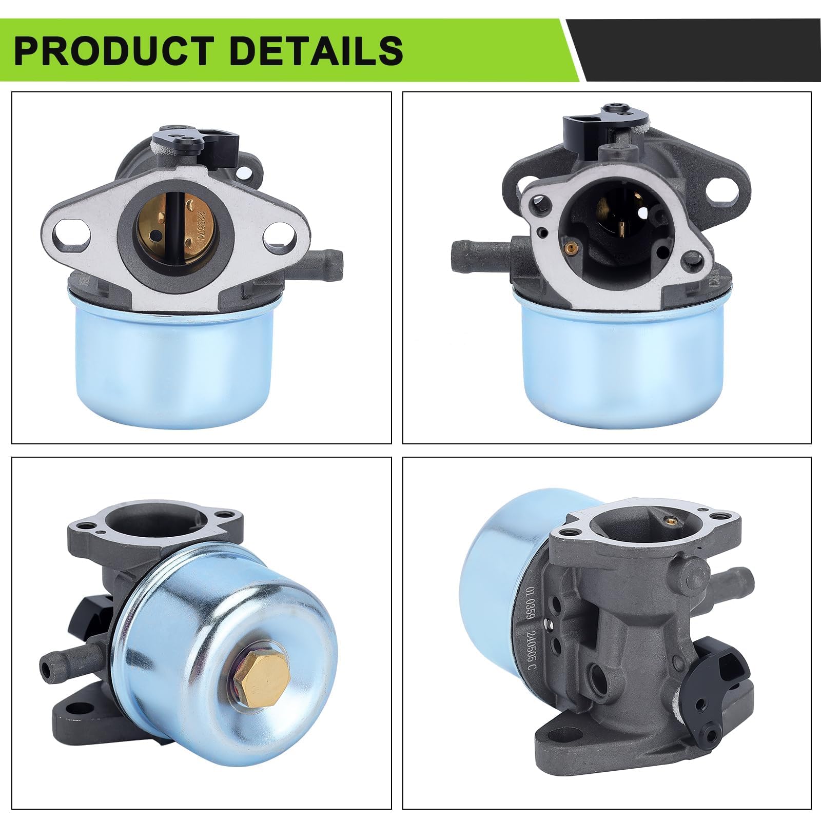Harbot cleaner cover and carburetor packaged together for replacement