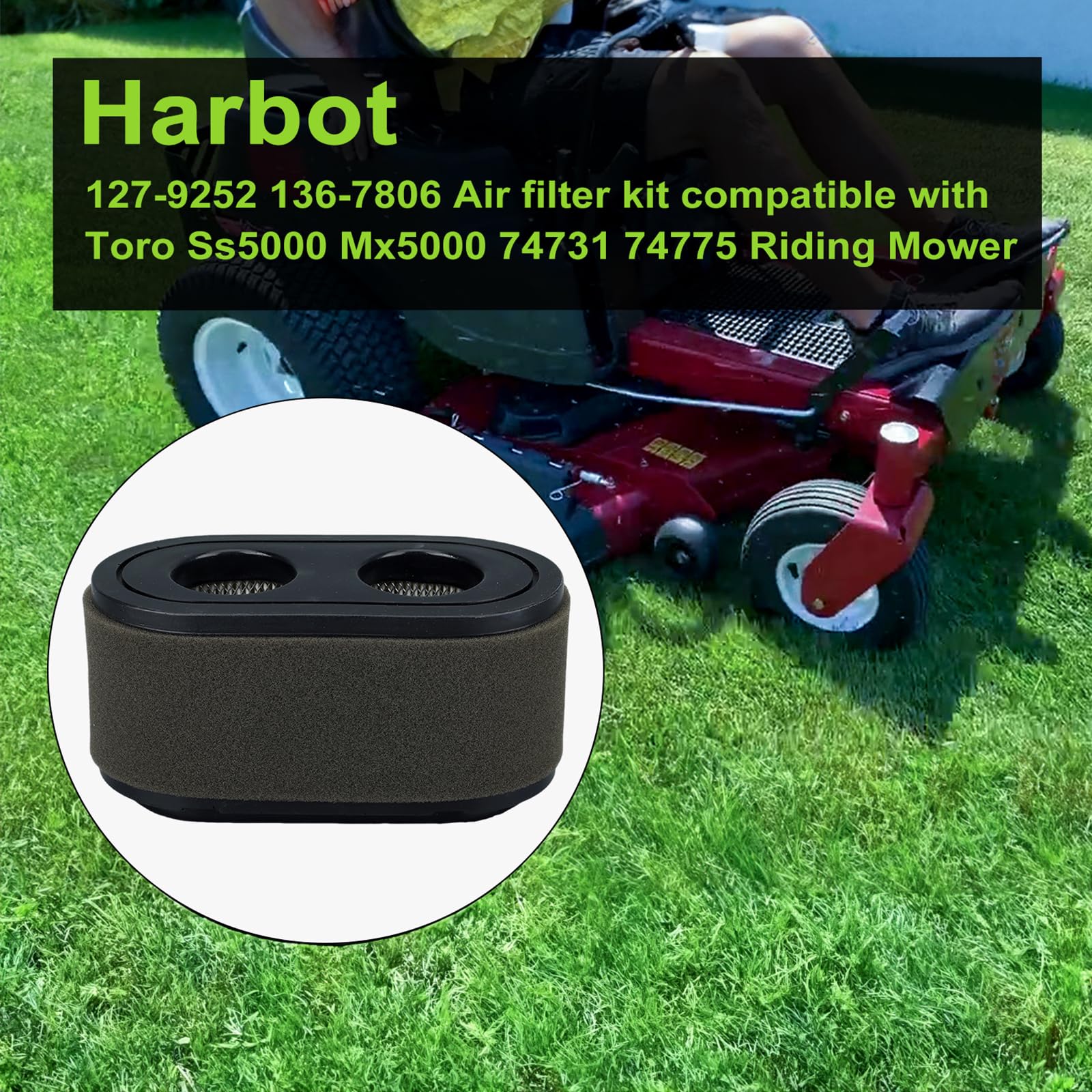 Harbot complete tune-up kit for Toro TimeCutter SS5000 enables quick maintenance.
