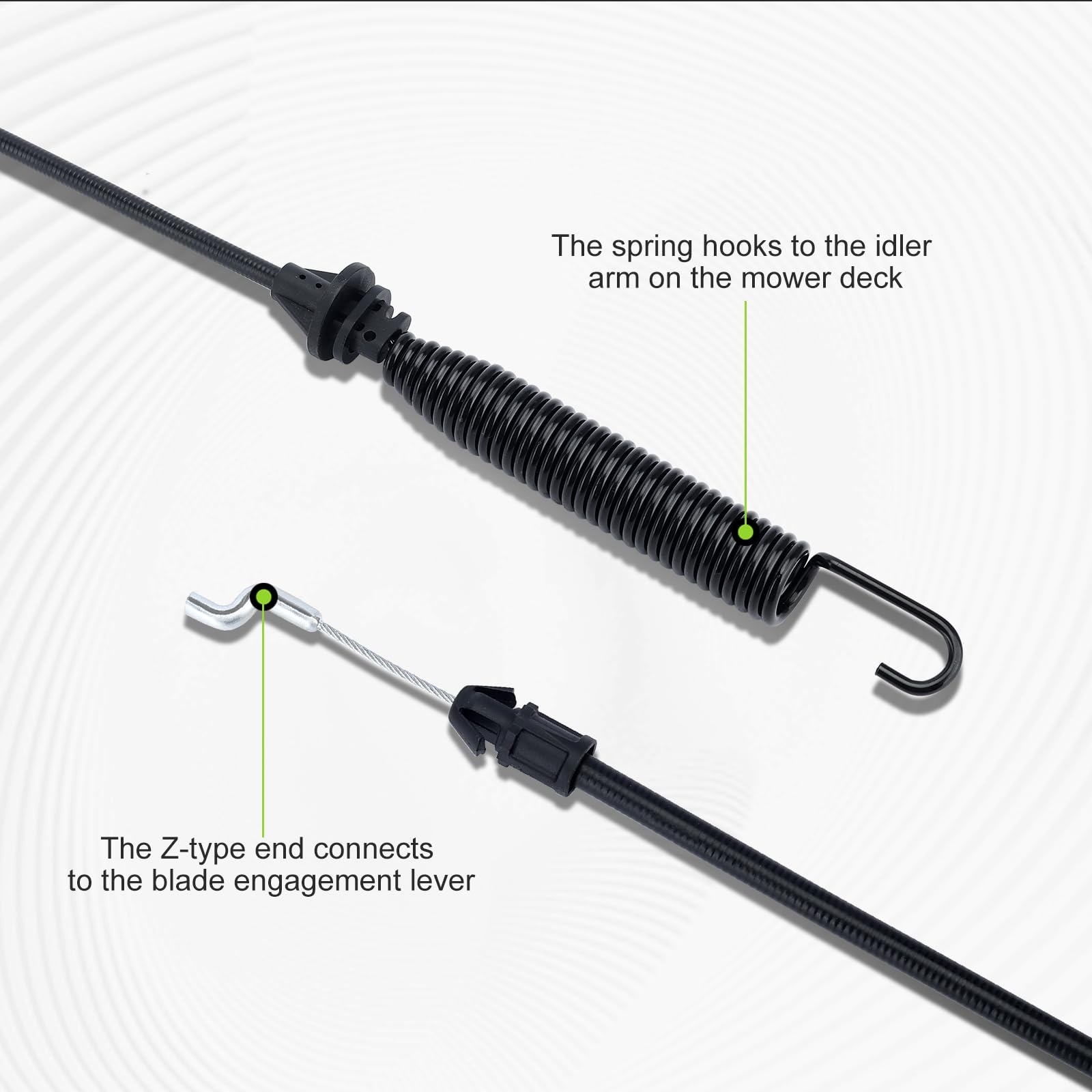 Harbot deck engagement cable replacement for MTD Troy-Bilt keeps maintenance simple
