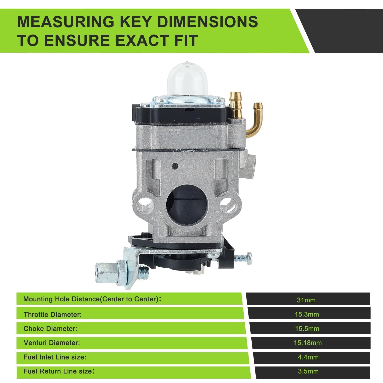 Harbot E43 carburetor kit boxed for easy setup and storage